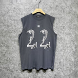 Amiri tank top digital vine printing