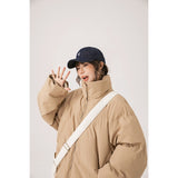 Unisex Coat Stand Collar Coat Thickened Winter