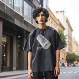 Mens Vintage T Shirt Short Sleeve T-Shirt Men