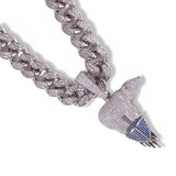 Jewelry Hip Hop Zircon Copper Polar Bear Animal Pendant Animal Spectrum