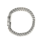Bracelet Hip Hop Stainless Steel Front and Back Chains Bracelet Spectrum Royalty