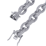 Bracelet Hip Hop Say Cross Bracelet Copper Zircon hiphop Spectrum Crosses