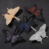 Jewelry Zircon Butterfly Pendant Necklace Vintage Fashion High Sense Animal Spectrum