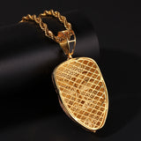 Jewelry Copper Inlaid AAA Zircon Smiley Mask Pendant Hip Hop Jesus Pieces Spectrum