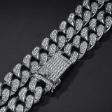 Bracelet Hip Hop 20mm Full Diamond Cuban Chain Hiphop Spectrum Jesus Pieces