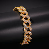 Bracelet Hip Hop Bracelet with Zircon Full Diamonds Cuban Bracelet St. Valentine's Spectrum