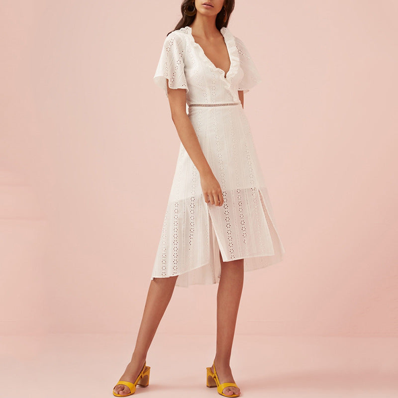 Bohemian Dress Fashion Sexy Slit Dress