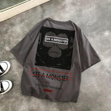 Men's T Shirt Loose Cartoon Monkey Printing