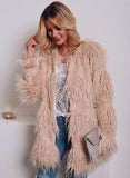 Women Fur Jacket Fashion Plush Coat