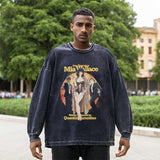 Mens Vintage Long Sleeve Shirt Long Sleeve T-Shirt Men's Loose
