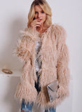 Women Fur Jacket Fashion Plush Coat