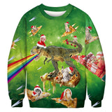 Ugly Christmas Sweater Digital Printing Men's and Women's Same round Neck Sweater Autumn Long Sleeve Pullover Top