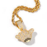 Jewelry Gold Plated 666 Pendant Necklace Pendant Hiphop Number Pieces Spectrum