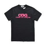 CDG Be Kind T Shirt Lay Limited Rose Red Short Sleeve T-shirt