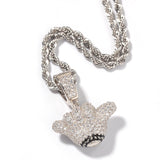 Jewelry Gold Plated 666 Pendant Necklace Pendant Hiphop Number Pieces Spectrum