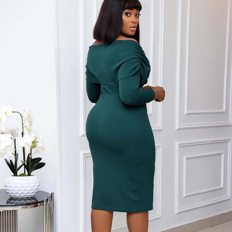 Women Dress Autumn Women Clothing plus Size Long Sleeve Dress