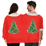 Ugly Christmas Sweater Festival Spoof 3D Digital Printing Couple One-Piece Double Sweater Loose Couple Outfit