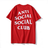 Anti Social Club T Shirt Anti Social Social Short Sleeve T-shirt Summer round Neck
