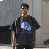 Mens Vintage T Shirt Old Short Sleeve T-Shirt Men