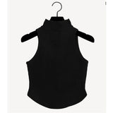 Women Vest Suspenders High Neck Sexy Vest Summer