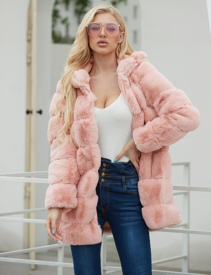 Women Fur Jacket Fashion Plush Coat