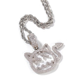 Jewelry Cartoon Imp Pendant Copper Zircon Animal Spectrum