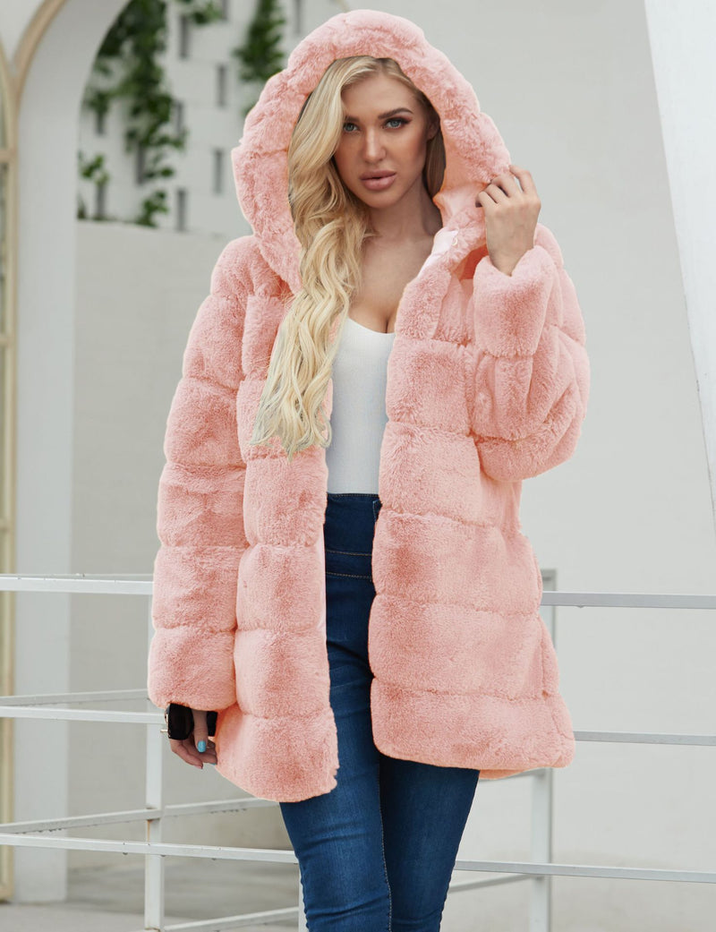 Women Fur Jacket Fashion Plush Coat