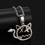 Jewelry Cartoon Imp Pendant Copper Zircon Animal Spectrum