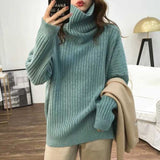 Women Pullover Sweater Loose Casual Knitted