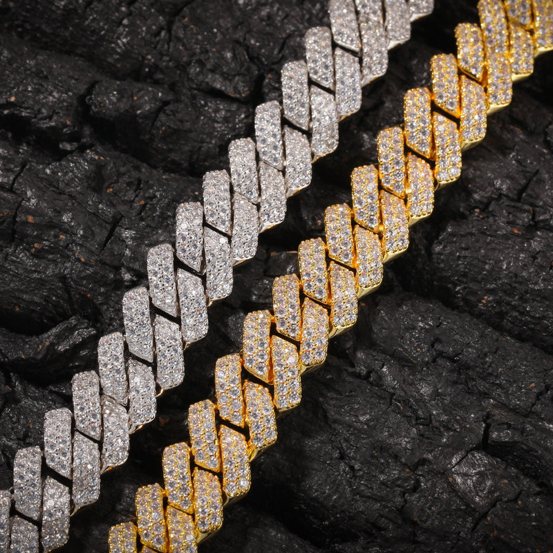 Bracelet Microencrusted Zircon Bracelet Bar Cuban Bracelet Spectrum St. Valentine's