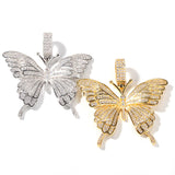 Jewelry Miniature Zircon Butterfly Pendant HIPHOP Necklace Animal Spectrum Angel Pieces