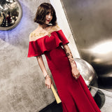 Valentine's Day Dress Red Slimming Wedding Dress for Women
