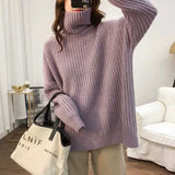 Women Pullover Sweater Loose Casual Knitted
