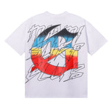 Godspeed T Shirts Beach Skull Surfboard Print Cotton Casual Short Sleeve Men and Women