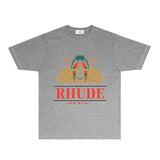 Rhude T Shirts Printed Trendy Pure Cotton