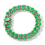 Bracelet Hip Hop Stainless Steel Color Drip Vintage Fashion Bracelet Jesus Pieces Spectrum