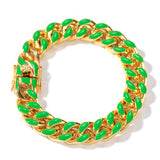 Bracelet Hip Hop Stainless Steel Color Drip Vintage Fashion Bracelet Jesus Pieces Spectrum