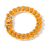 Bracelet Hip Hop Stainless Steel Color Drip Vintage Fashion Bracelet Jesus Pieces Spectrum