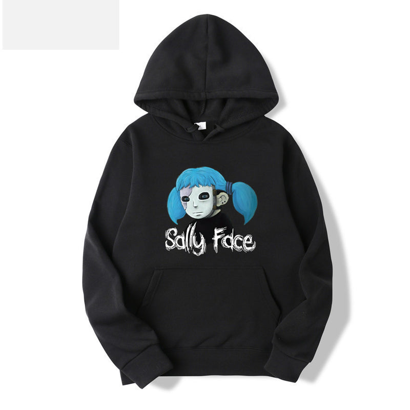 Sally Face Hoodie Protagonist Print Loose Hooded Sweater
