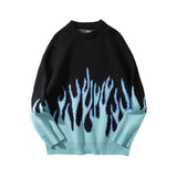 Women Sweater Hip Hop High Street Crew Neck Pullover Sweater