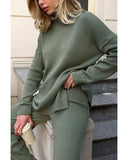Women Work Business Casual Sweaters Loose High Collar Knitwear