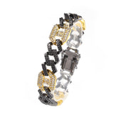 Bracelet Alloy Color Matching Couple Bracelet Cuban Chain Spectrum Royalty