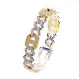 Bracelet Alloy Color Matching Couple Bracelet Cuban Chain Spectrum Royalty