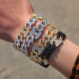 Bracelet Alloy Color Matching Couple Bracelet Cuban Chain Spectrum Royalty