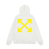 OFF WHITE Hoodie Trendy Street Style Personalized Cotton
