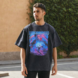 Mens Vintage T Shirt Printed Old Short Sleeve T-Shirt