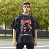 Mens Vintage T Shirt Summer Doberman Print