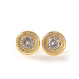 Earrings Zircon Round Earrings Spectrum St. Valentine's