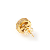 Earrings Zircon Round Earrings Spectrum St. Valentine's