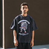 Mens Vintage T Shirt Cartoon Short Sleeve T-Shirt Men